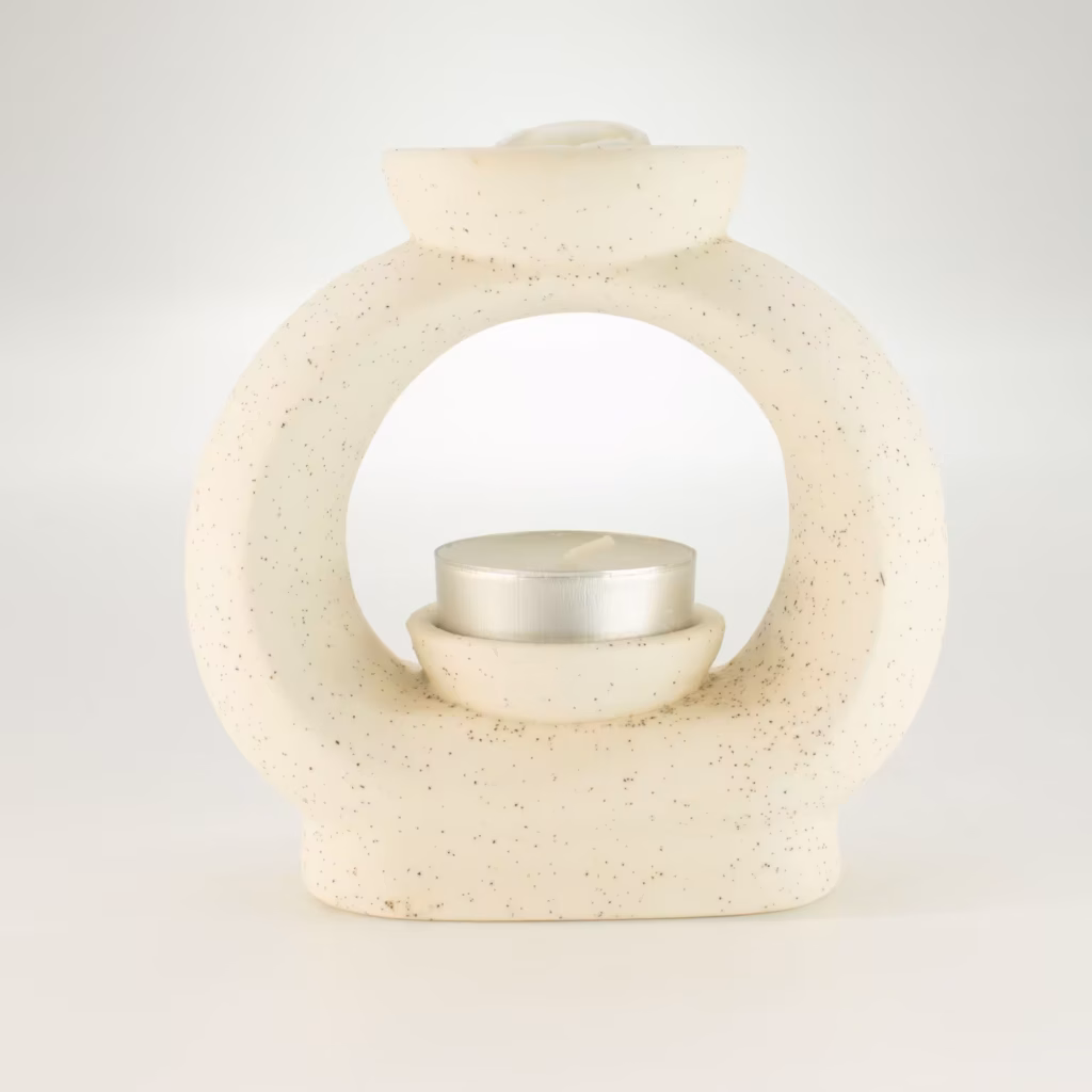Ceramic Zen Oil Burner – Large Oval Pebble – Speckled Off-White | www.artisangoods.co.uk 3 Ceramic Zen Oil Burner – Large Oval Pebble – Speckled Off-White | www.artisangoods.co.uk 3