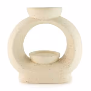 Ceramic Zen Oil Burner – Large Oval Pebble – Speckled Off-White | www.artisangoods.co.uk Ceramic Zen Oil Burner - Large Oval Pebble - Speckled Off-White