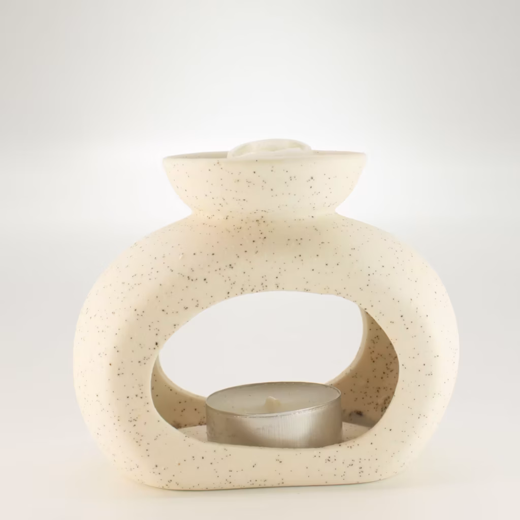Ceramic Zen Oil Burner – Oval Pebble – Speckled Off-White | www.artisangoods.co.uk 3 Ceramic Zen Oil Burner – Oval Pebble – Speckled Off-White | www.artisangoods.co.uk 3
