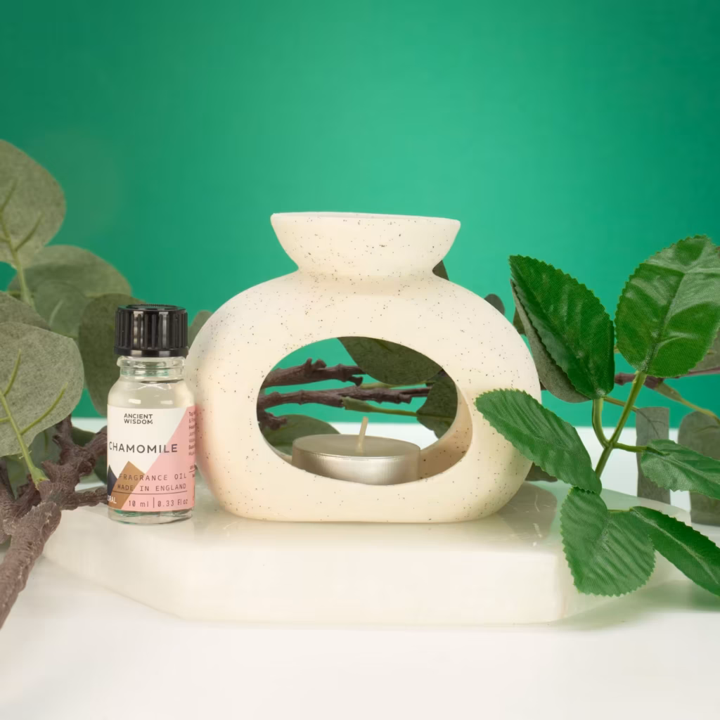 Ceramic Zen Oil Burner – Oval Pebble – Speckled Off-White | www.artisangoods.co.uk 2 Ceramic Zen Oil Burner – Oval Pebble – Speckled Off-White | www.artisangoods.co.uk 2