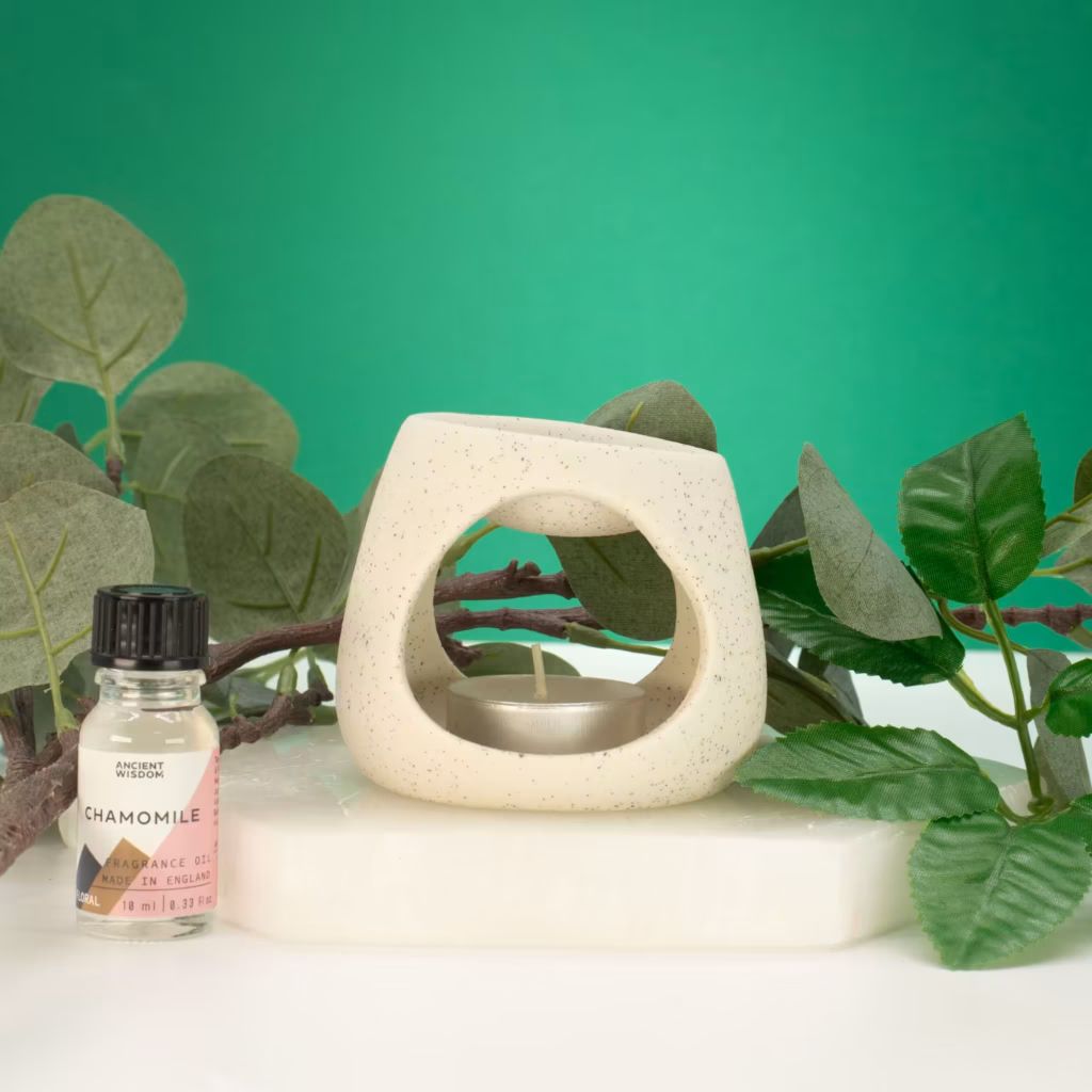 Ceramic Zen Oil Burner – Round Pebble – Speckled Off-White | www.artisangoods.co.uk 2 Ceramic Zen Oil Burner – Round Pebble – Speckled Off-White | www.artisangoods.co.uk 2