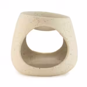 Ceramic Zen Oil Burner – Round Pebble – Speckled Off-White | www.artisangoods.co.uk Ceramic Zen Oil Burner - Round Pebble - Speckled Off-White