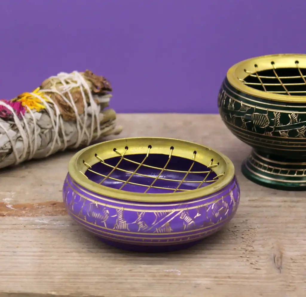Chakra Charcoal Incense Jar – Crown | www.artisangoods.co.uk 4