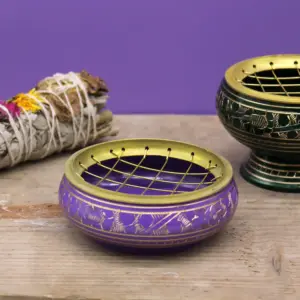 Chakra Charcoal Incense Jar – Crown | www.artisangoods.co.uk 4