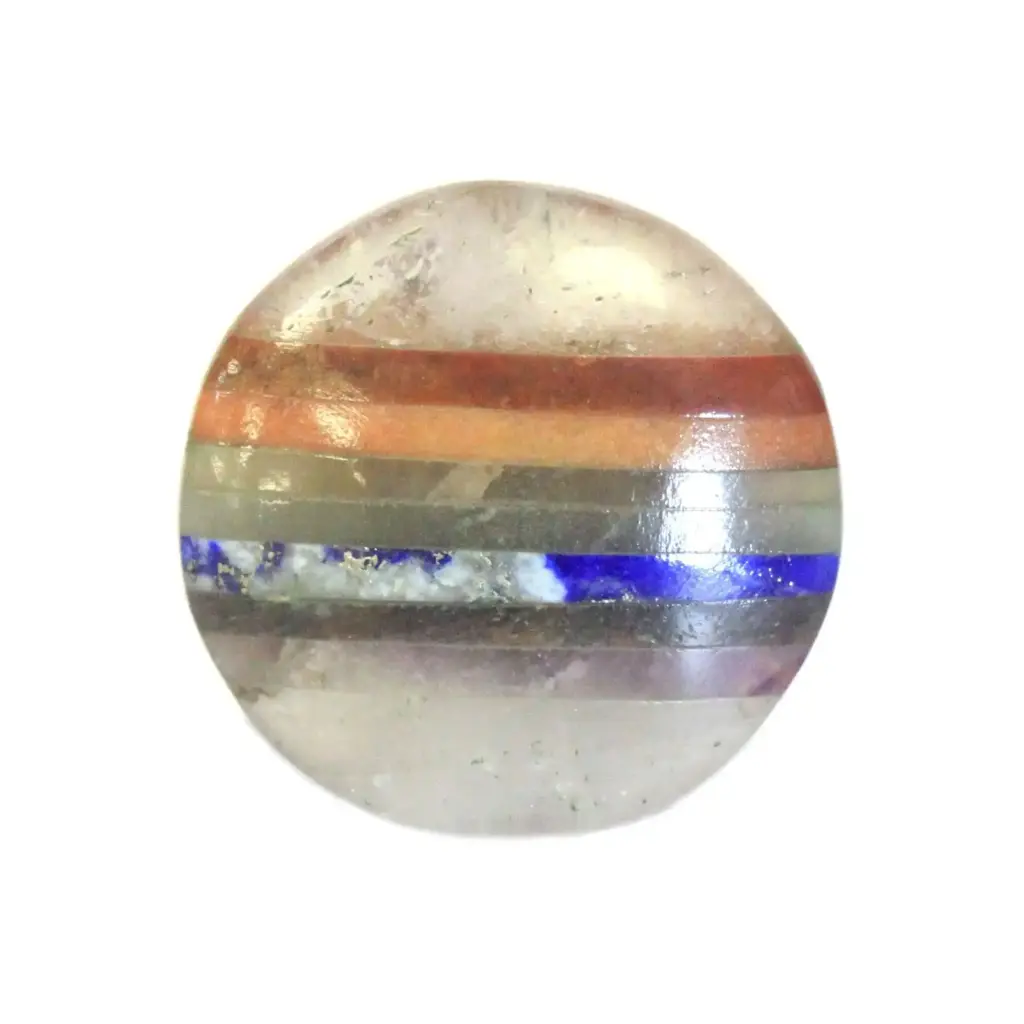 Chakra In Crystal Palmstone 45mm | www.artisangoods.co.uk Chakra In Crystal Palmstone 45mm | www.artisangoods.co.uk