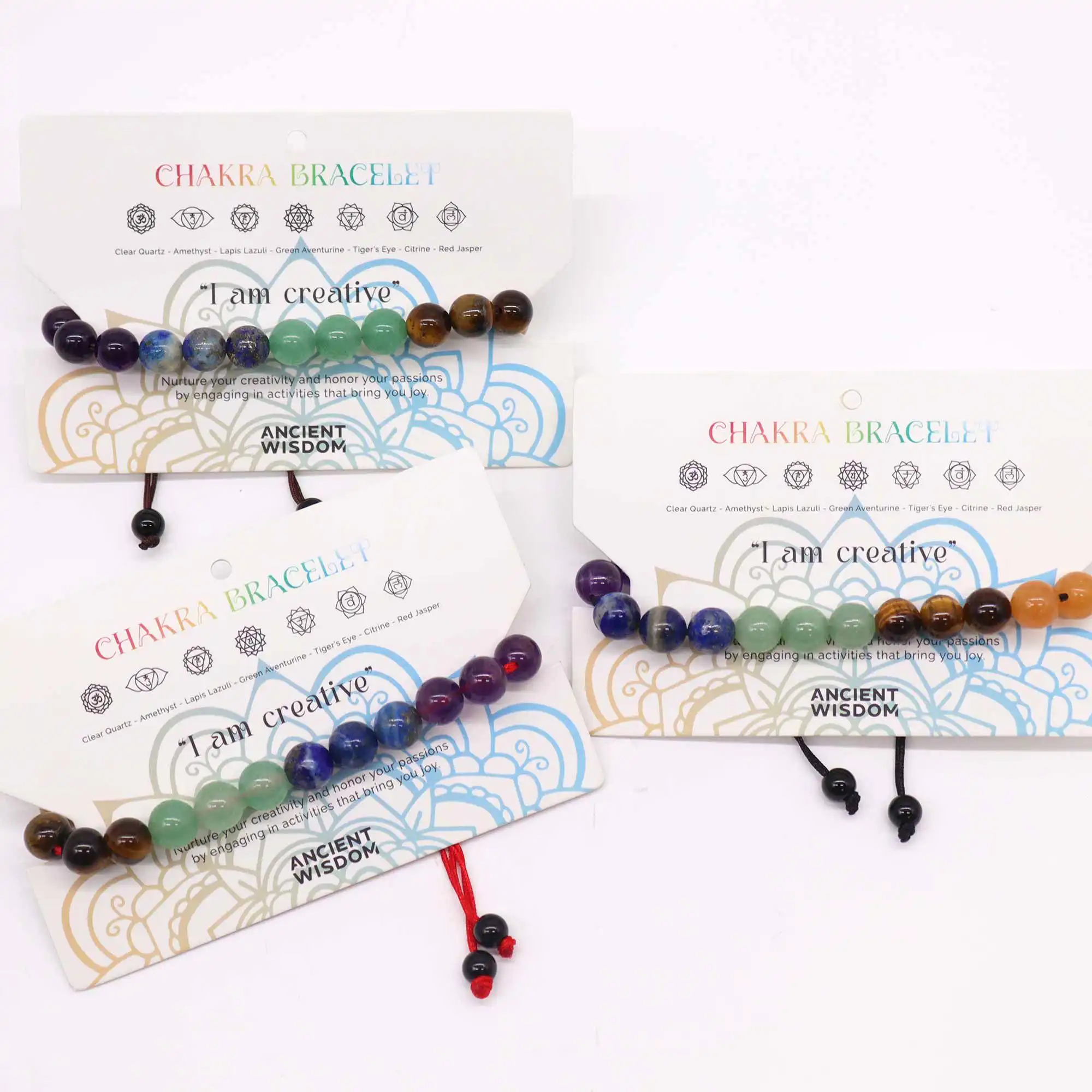 Chakra String Bracelet – 21 Stones | www.artisangoods.co.uk 2 Chakra String Bracelet – 21 Stones | www.artisangoods.co.uk 1