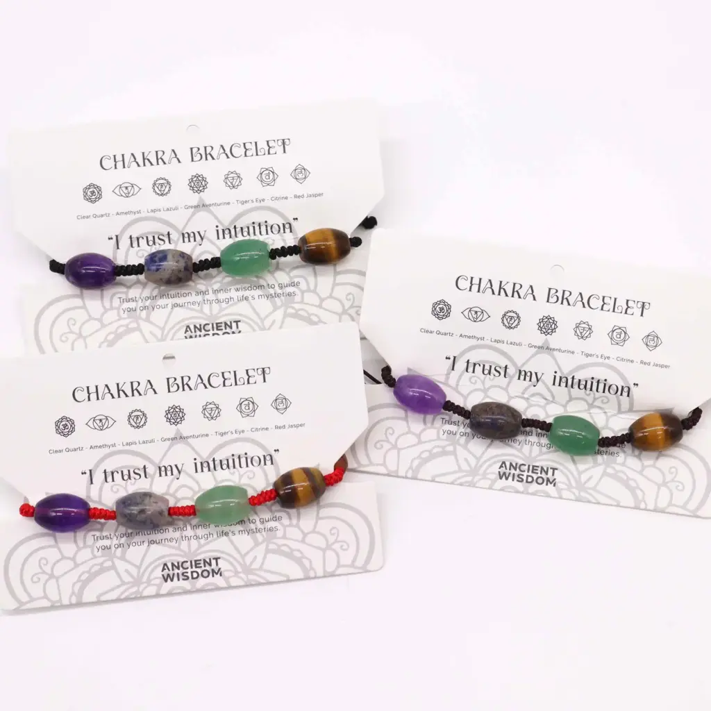 Chakra String Bracelet – Beads | www.artisangoods.co.uk