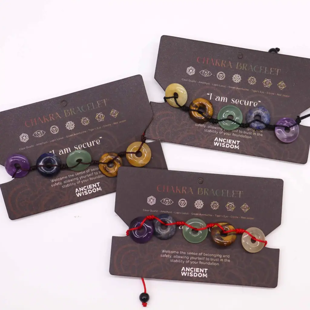 Chakra String Bracelet – Large Donuts | www.artisangoods.co.uk