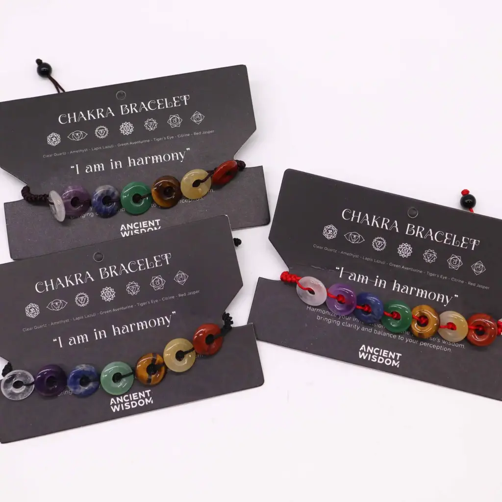 Chakra String Bracelet – Mini Donuts | www.artisangoods.co.uk