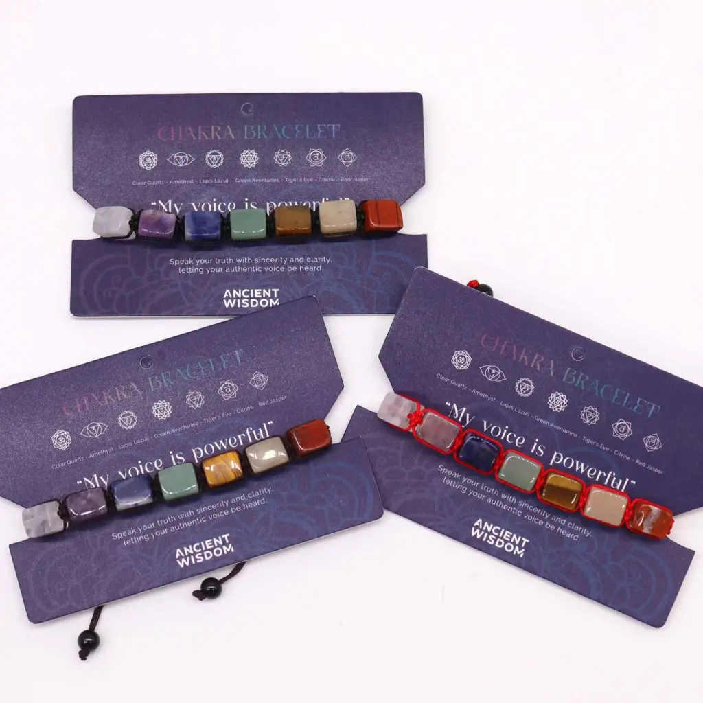 Chakra String Bracelet – Tumble Stones | www.artisangoods.co.uk