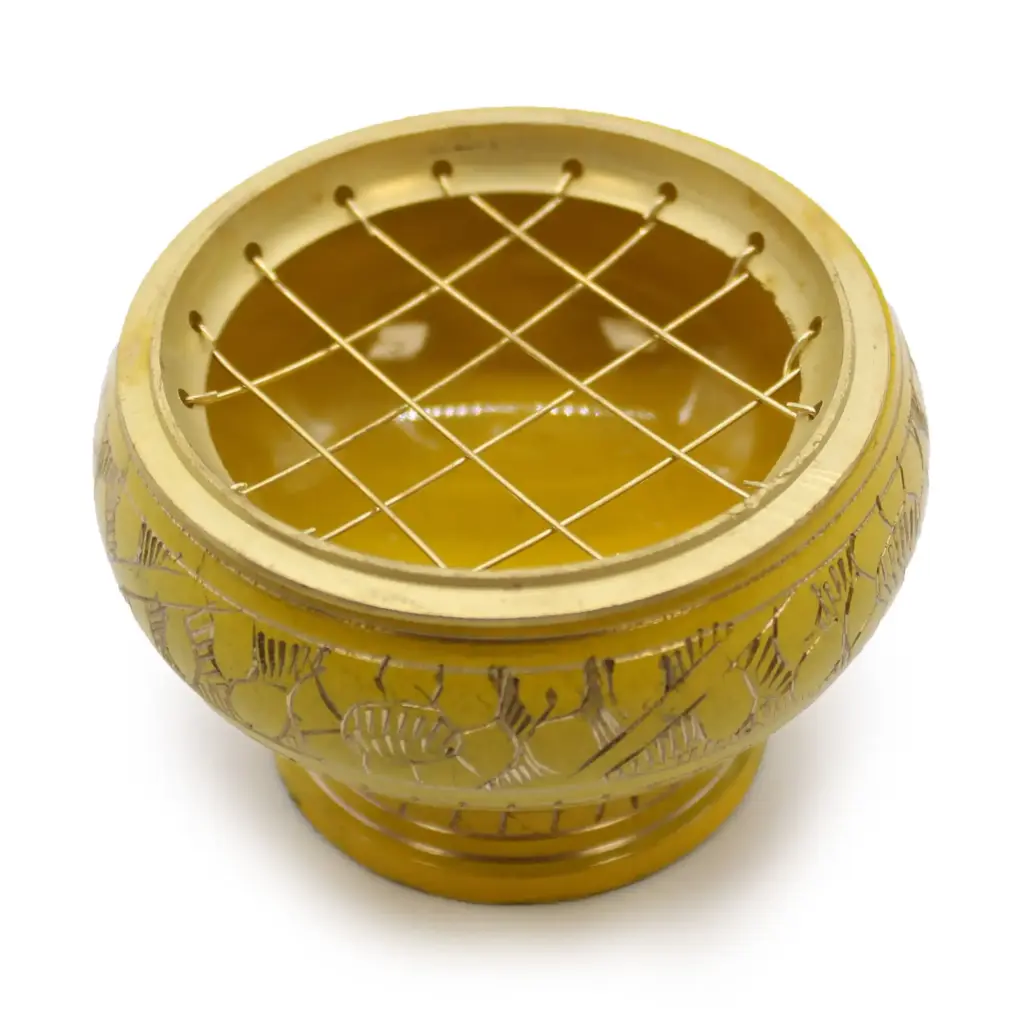 Chakra Tall Charcoal Incense Jar – Solar Plexus | www.artisangoods.co.uk 2