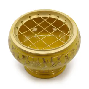 Chakra Tall Charcoal Incense Jar – Solar Plexus | www.artisangoods.co.uk 2