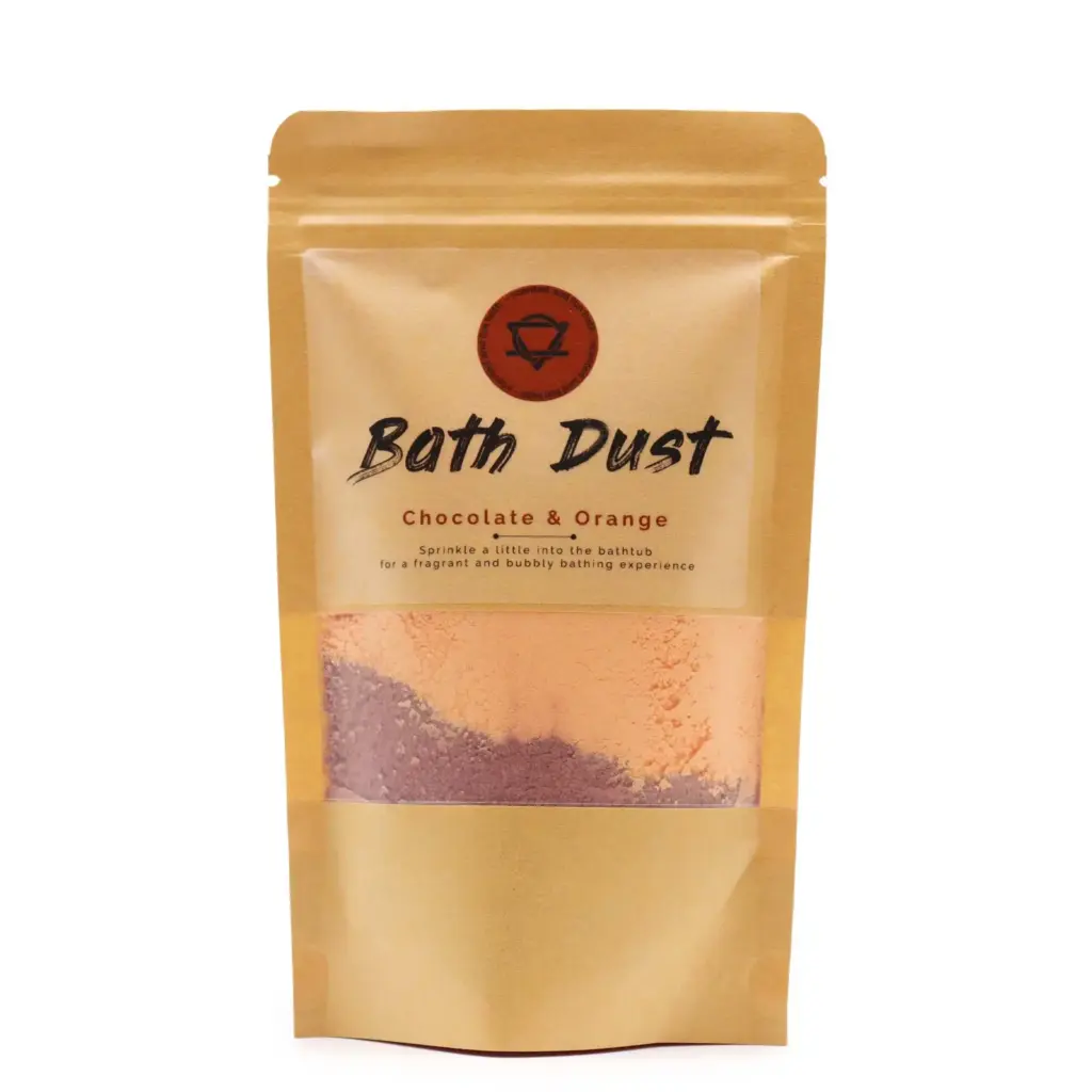 Chocolate & Orange Bath Dust 190g | www.artisangoods.co.uk