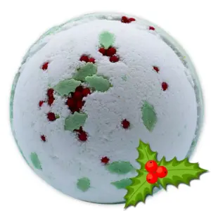 Christmas Bath Bomb – Holly Berry & Mistletoe | www.artisangoods.co.uk 2