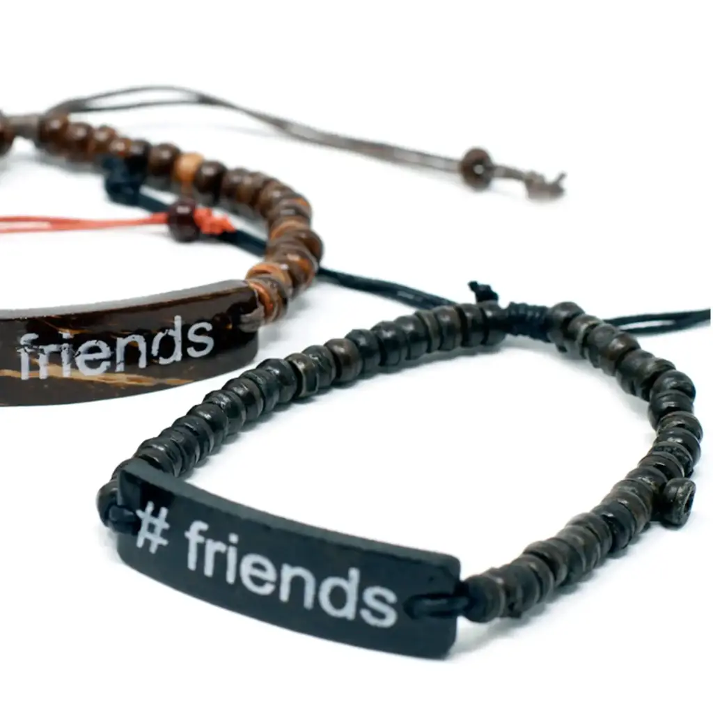 Coco Slogan Bracelets – #Friends | www.artisangoods.co.uk 2