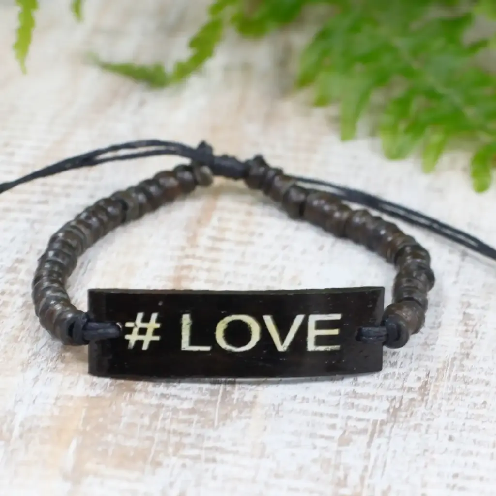 Coco Slogan Bracelets – #Love | www.artisangoods.co.uk 4