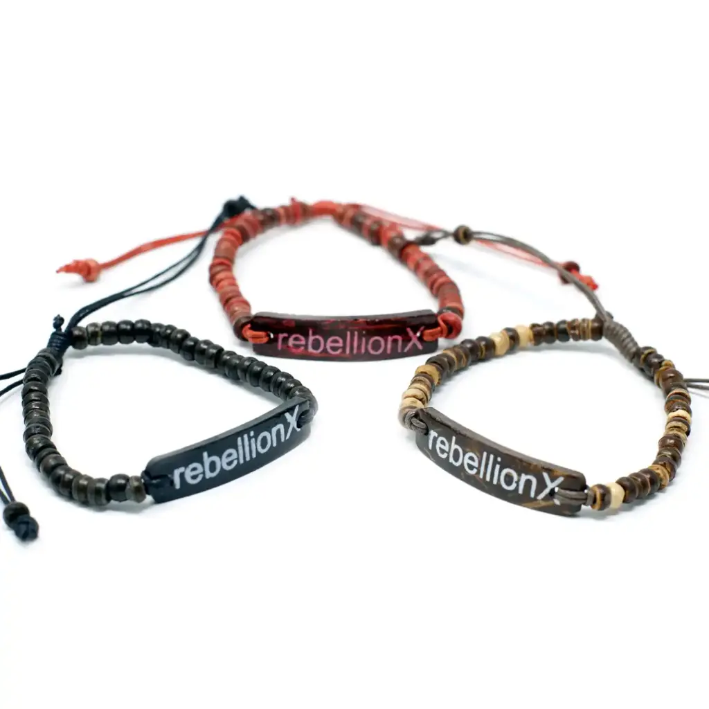 Coco Slogan Bracelets – Rebellion X | www.artisangoods.co.uk