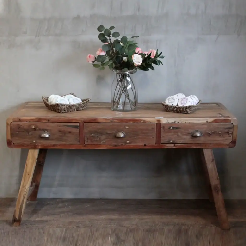 Console Table – Recycled Wood – 150x50x80cm | www.artisangoods.co.uk Console Table – Recycled Wood – 150x50x80cm | www.artisangoods.co.uk