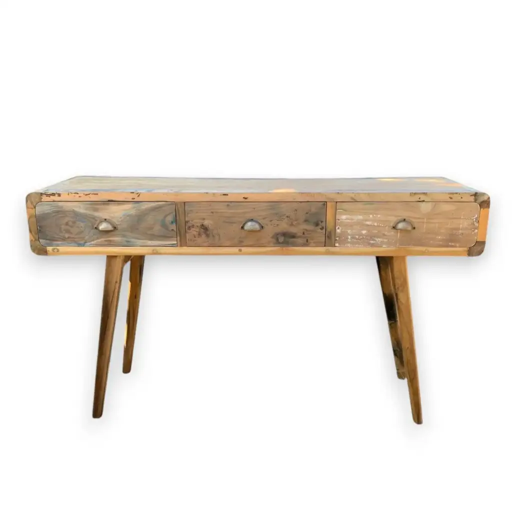 Console Table – Recycled Wood – 150x50x80cm | www.artisangoods.co.uk 5