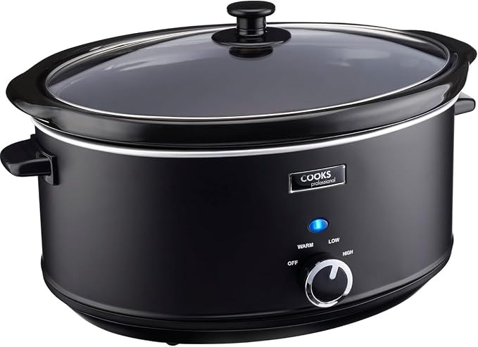 Cooks Professional 3.5 Litre Slow Cooker with Glass Lid and Keep Warm