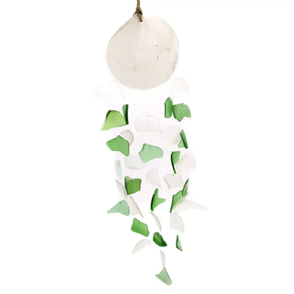 Copis & Glass Drop – Green & White Glass | www.artisangoods.co.uk