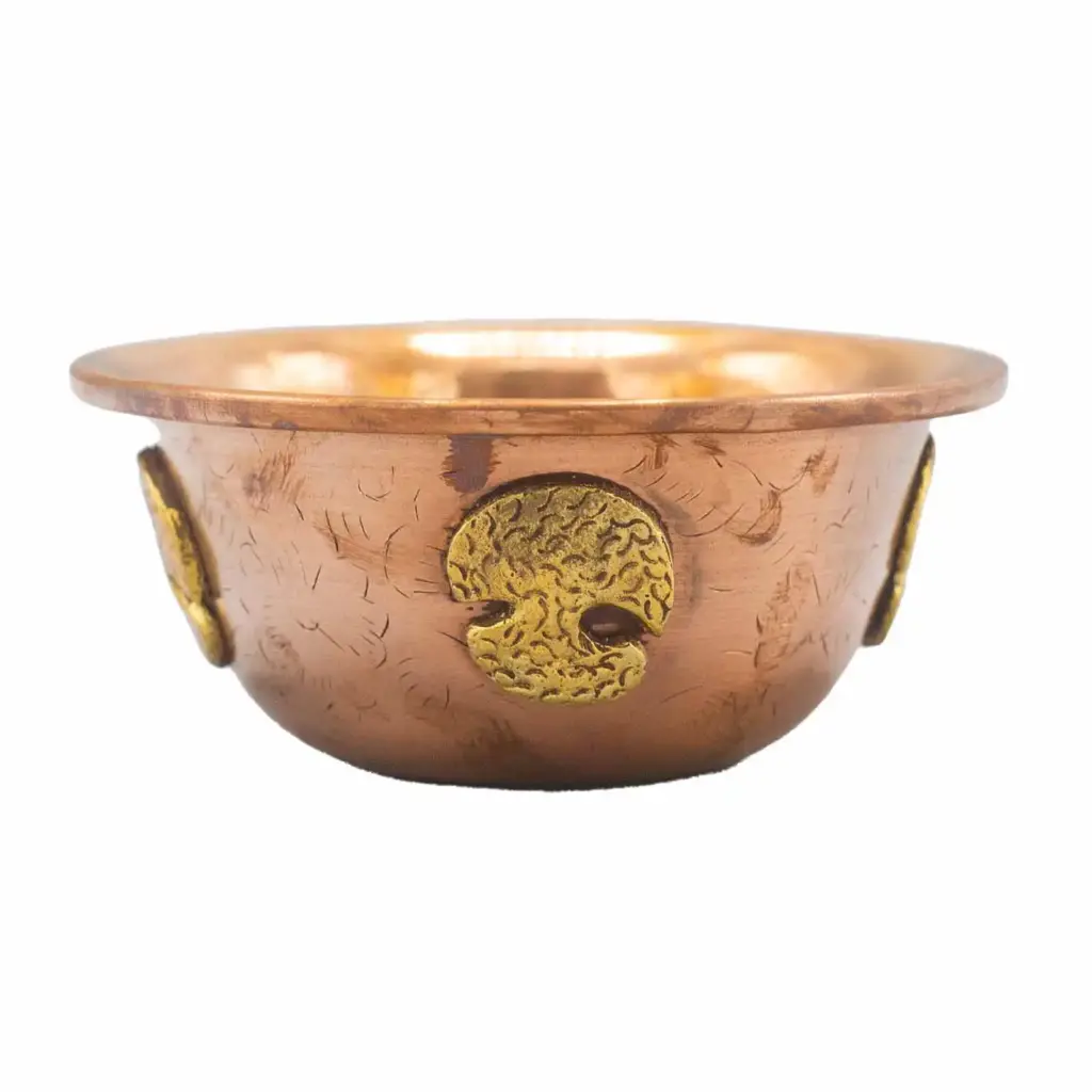 Copper Ritual Bowl with Tree of Life  12x5cm | www.artisangoods.co.uk