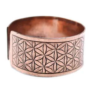 Copper Tibetan Bracelet – Flower of Life | www.artisangoods.co.uk 3
