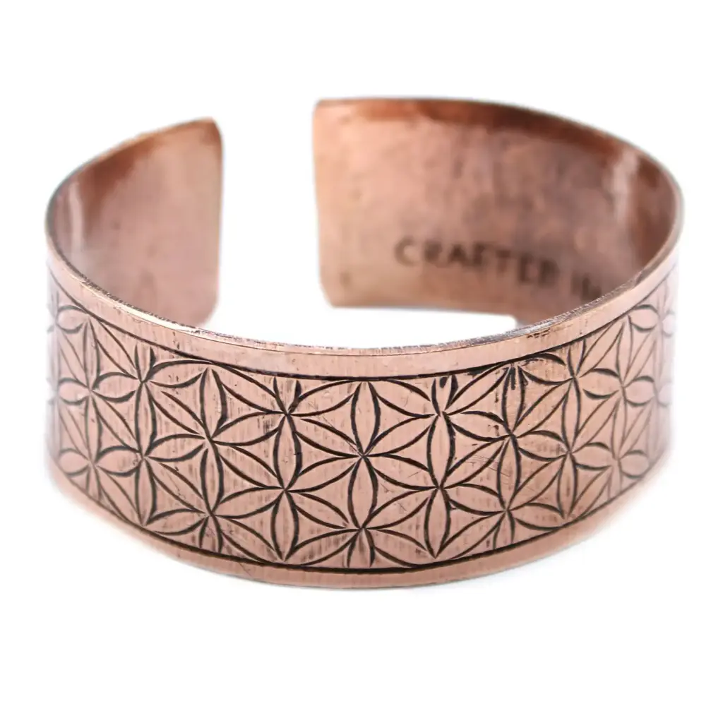 Copper Tibetan Bracelet – Flower of Life | www.artisangoods.co.uk 2 Copper Tibetan Bracelet – Flower of Life | www.artisangoods.co.uk 2
