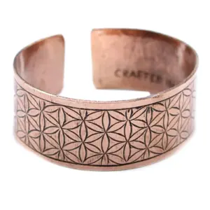 Copper Tibetan Bracelet – Flower of Life | www.artisangoods.co.uk 2