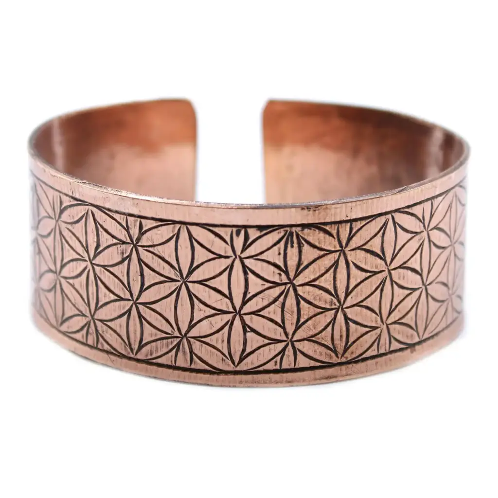 Copper Tibetan Bracelet – Flower of Life | www.artisangoods.co.uk