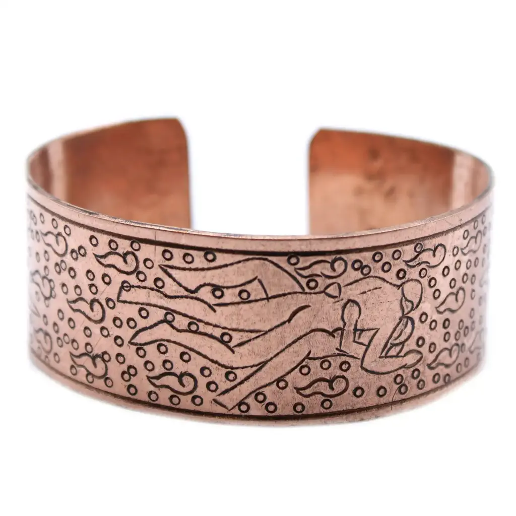 Copper Tibetan Bracelet – Kamasutra | www.artisangoods.co.uk