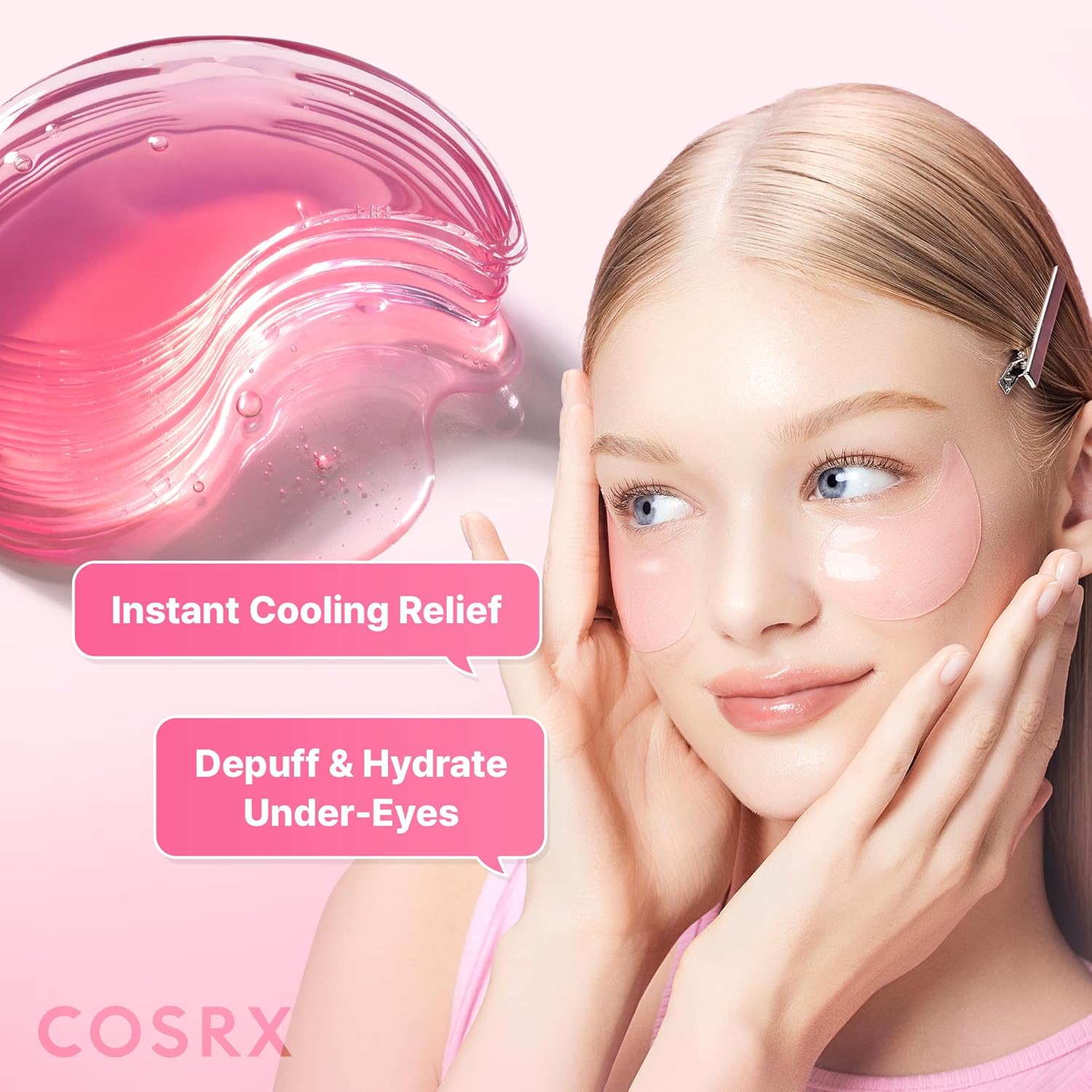 COSRX Pink Peptide Collagen Hydrogel Eye Patches 60pcs