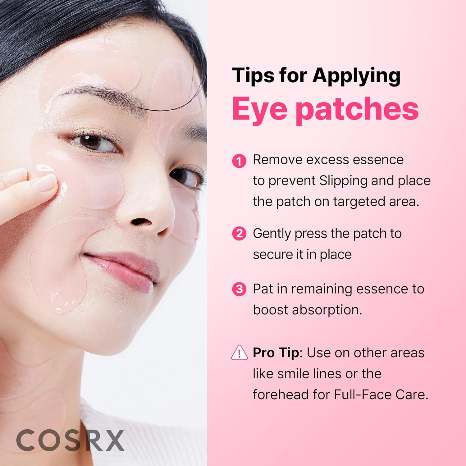 COSRX Pink Peptide Collagen Hydrogel Eye Patches 60pcs