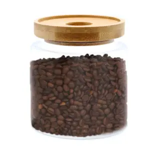 Cottage Bamboo Glass Jar – 10cm | www.artisangoods.co.uk 2