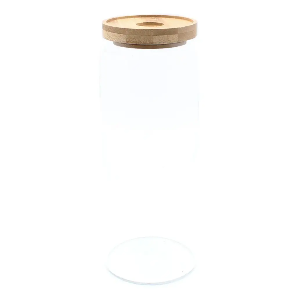 Cottage Bamboo Glass Jar – 20cm | www.artisangoods.co.uk 7
