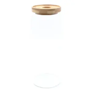 Cottage Bamboo Glass Jar – 20cm | www.artisangoods.co.uk 7