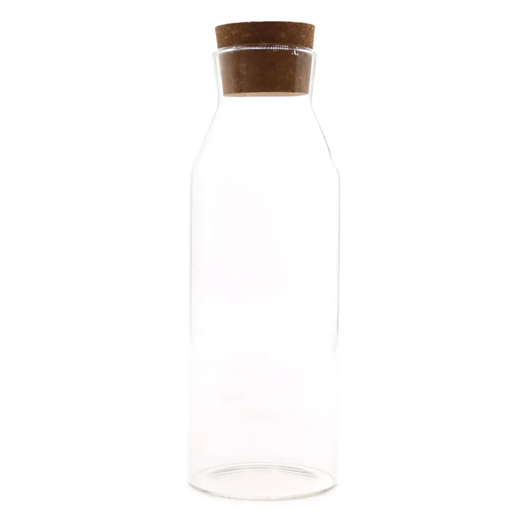 Cottage Cork Glass Jar – Clear – 25cm | www.artisangoods.co.uk