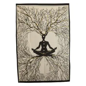 Cotton Wall Art (70x110cm) – Chakra Earth Connection | www.artisangoods.co.uk 2