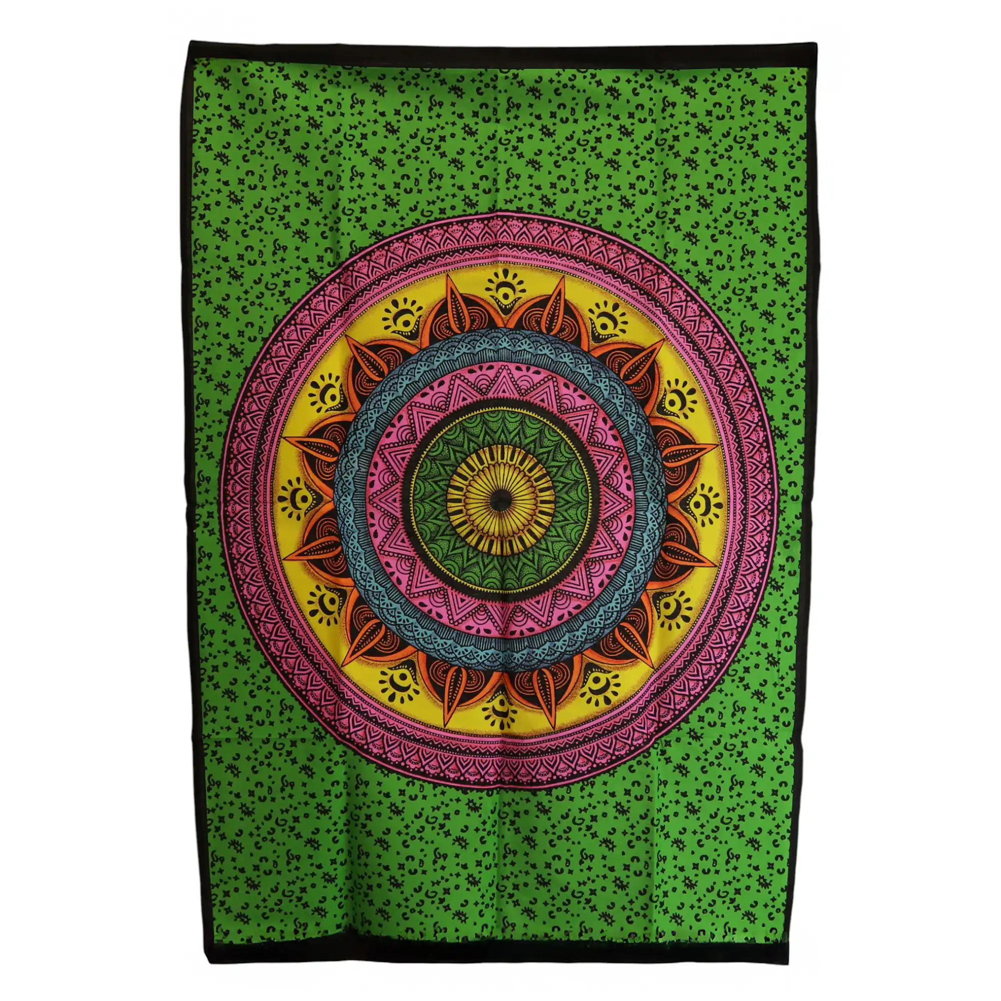 Cotton Wall Art (70x110cm) – Mandala Vibrant | www.artisangoods.co.uk 2 Cotton Wall Art (70x110cm) – Mandala Vibrant | www.artisangoods.co.uk 1