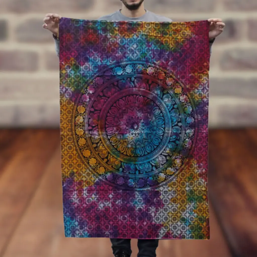 Cotton Wall Art – Mandala Elephant | www.artisangoods.co.uk 2