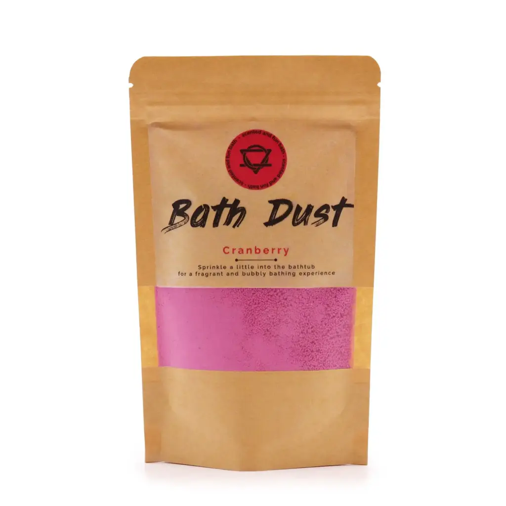Cranberry Bath Dust 190g | www.artisangoods.co.uk