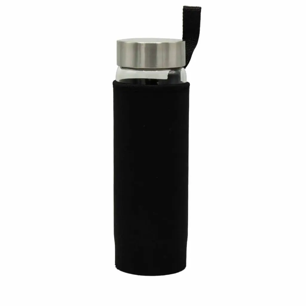 Crystal Infused Glass Water Bottle – Invigorating Red Jasper – Chips | www.artisangoods.co.uk 4