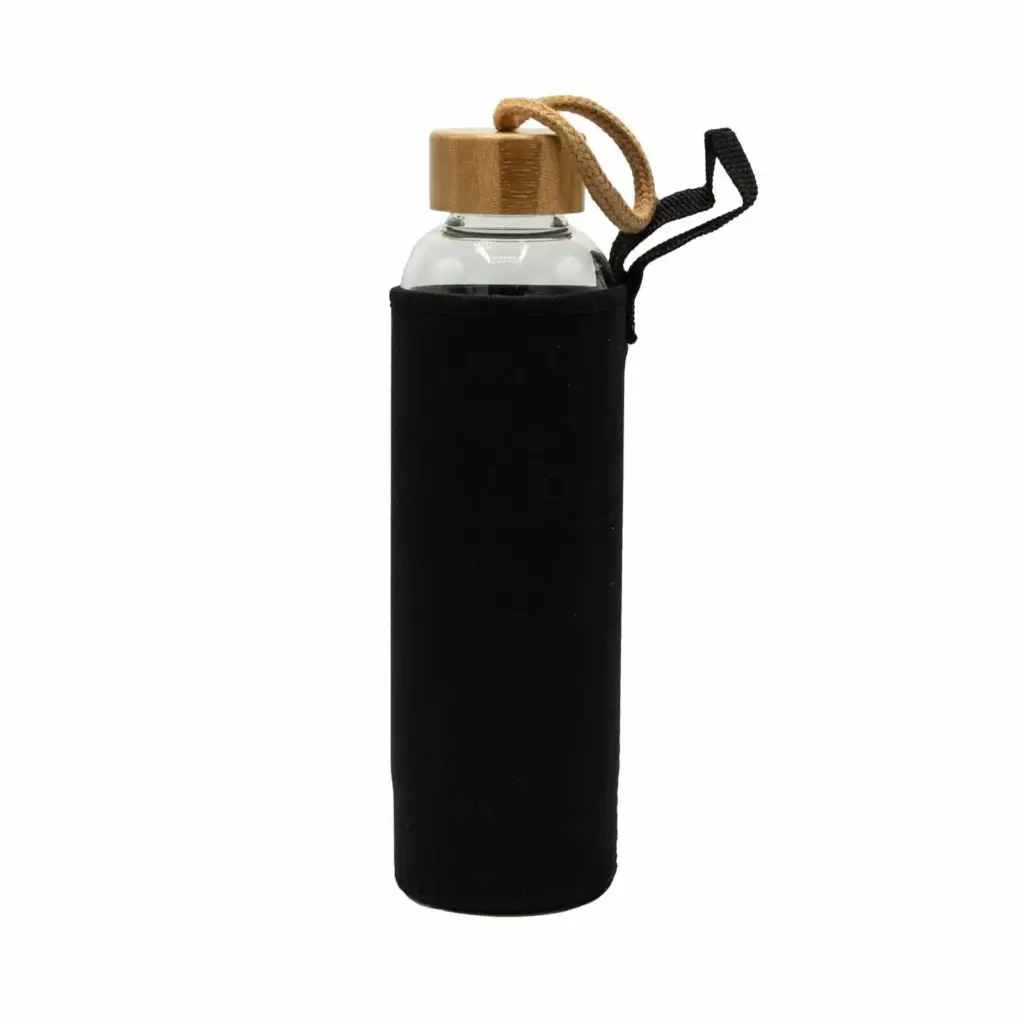 Crystal Infused Glass Water Bottle – Rejuvenating Rose Quartz – Angel | www.artisangoods.co.uk 3