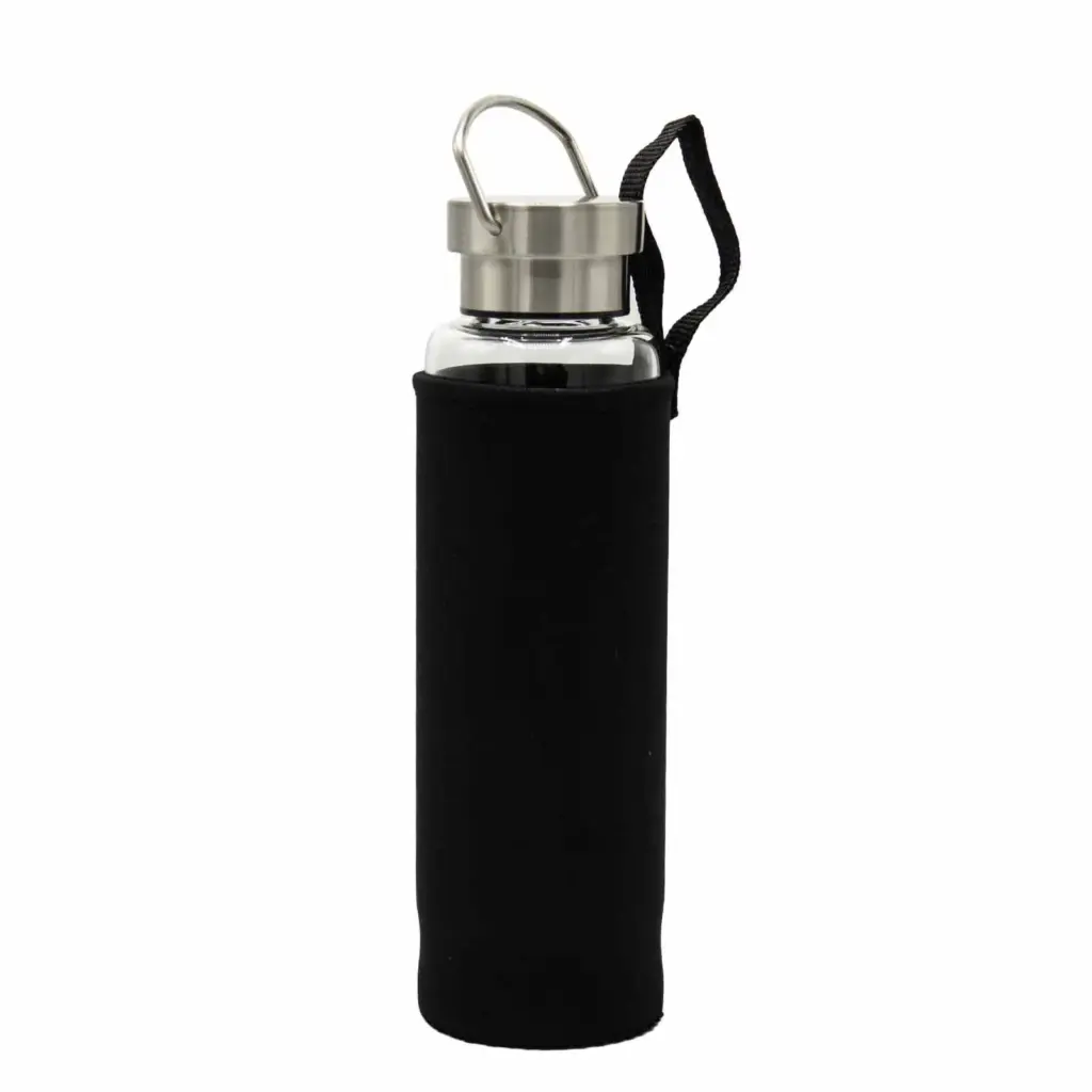 Crystal Infused Glass Water Bottle – Rejuvenating Rose Quartz – Obelisk | www.artisangoods.co.uk 5