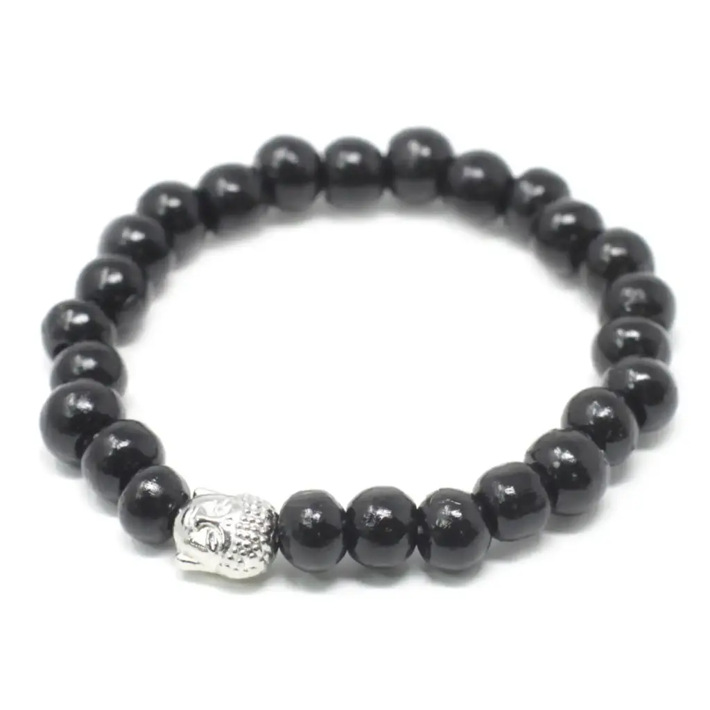 Darkwood Beads & Buddah Bangle | www.artisangoods.co.uk Darkwood Beads & Buddah Bangle | www.artisangoods.co.uk