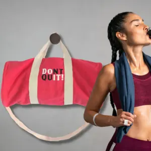 Don’t Quit Gym Bag – Cherry Pink | www.artisangoods.co.uk 2