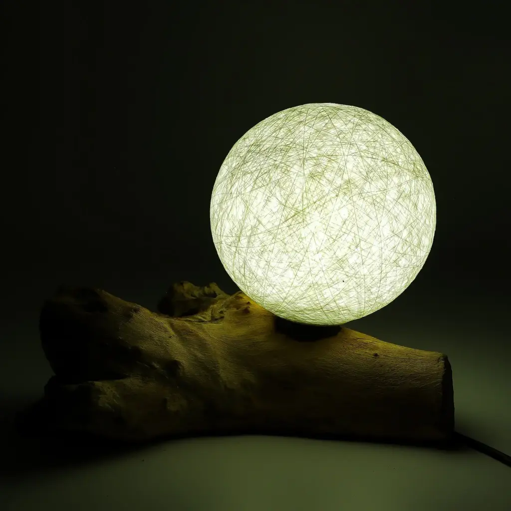 DriftGlow Lamp Cotton Luna Ivory Shade | www.artisangoods.co.uk 4