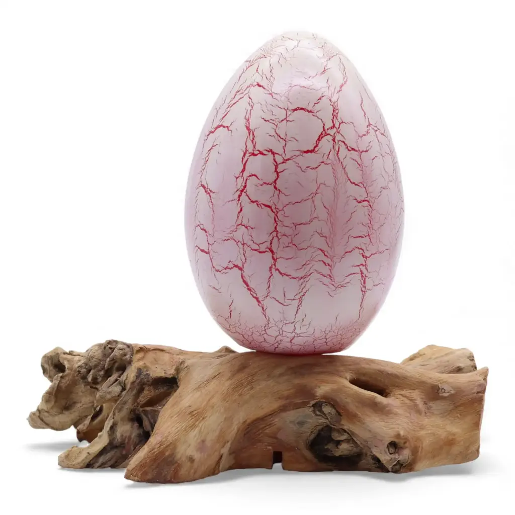 DriftGlow Lamp Crackle Fire Egg Shade – Orange | www.artisangoods.co.uk 11