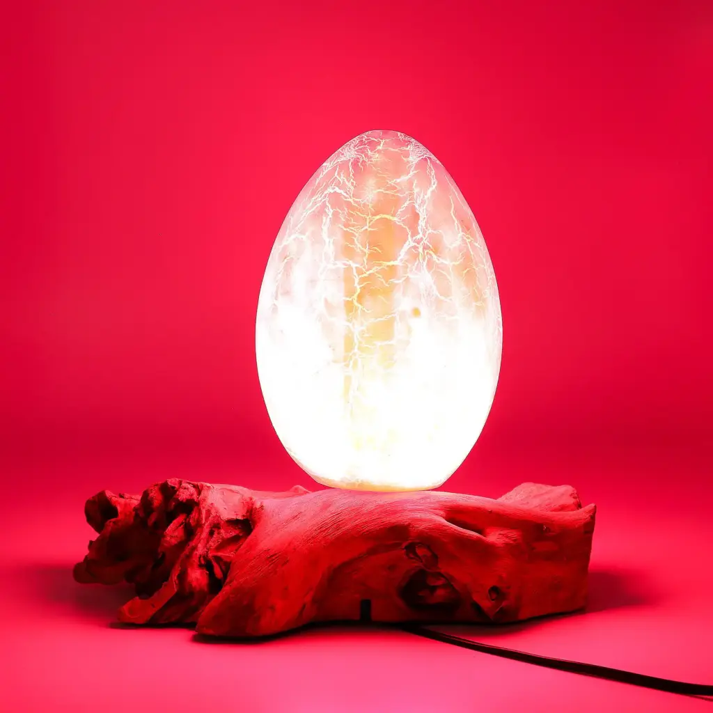 DriftGlow Lamp Crackle Fire Egg Shade – Orange | www.artisangoods.co.uk 8