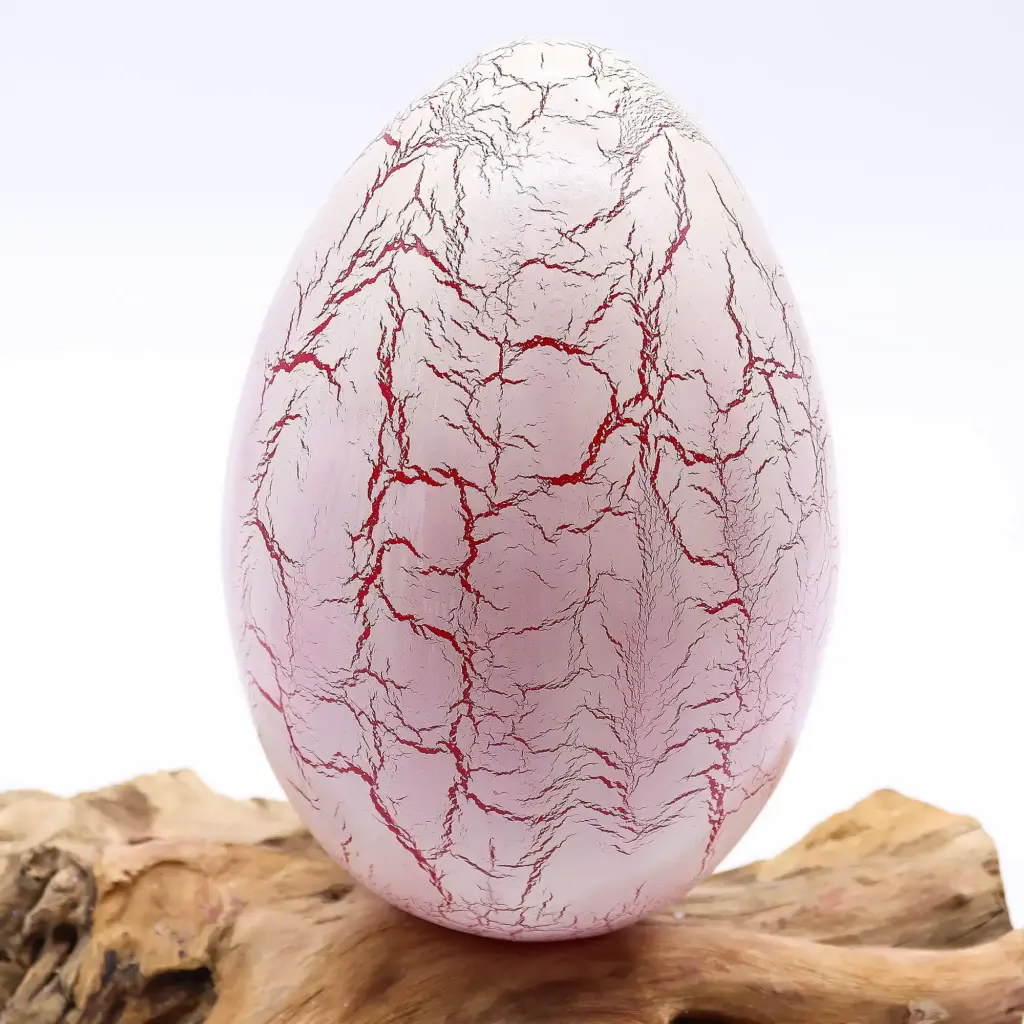 DriftGlow Lamp Crackle Fire Egg Shade – Orange | www.artisangoods.co.uk 6